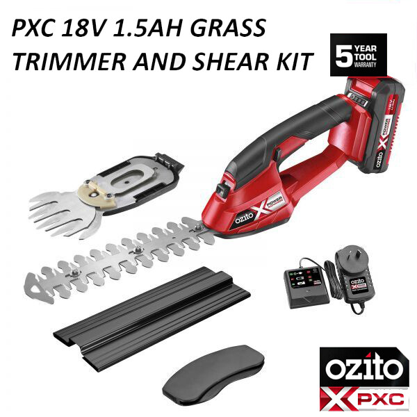 ozito cordless hedge grass trimmer